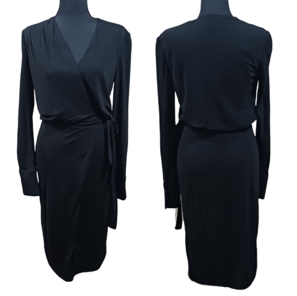 REISS Grace Wrap Dress - Picture 2 of 11